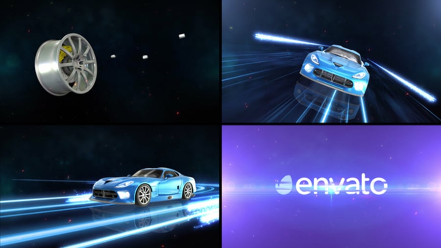 Car Logo Reveal 2, Logo Stings ft. racing & abstract Envato